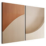 Impression sur toile modulaire Les courbes douces et les teintes chaudes s'harmonisent à merveille