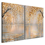 Impression sur toile modulaire Arbre aux feuilles jaunes