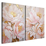 Impression sur toile modulaire Fleurs délicates aux teintes douces