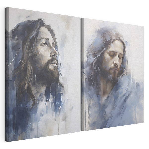 Impression sur toile modulaire Tableau représentant un homme aux cheveux longs