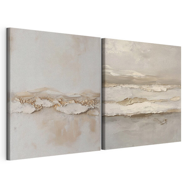 Deux œuvres d'art Impression sur toile modulaire Deux œuvres d'art